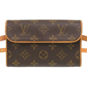 LOUIS VUITTON Authentic Brown Monogram Pochette Fanny Pack